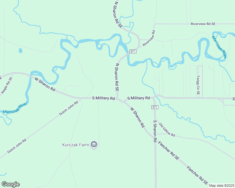 map of restaurants, bars, coffee shops, grocery stores, and more near 8801 North Sharon Road Southeast in Fife Lake