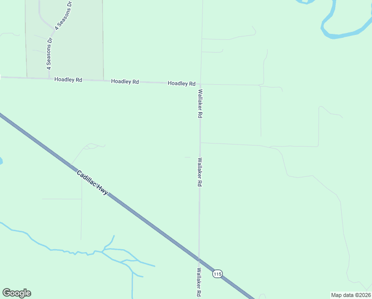map of restaurants, bars, coffee shops, grocery stores, and more near 3278-3448 Wallaker Road in Benzonia