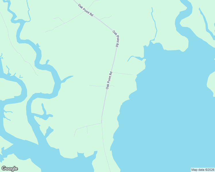 map of restaurants, bars, coffee shops, grocery stores, and more near Oak Point Road in Harrington