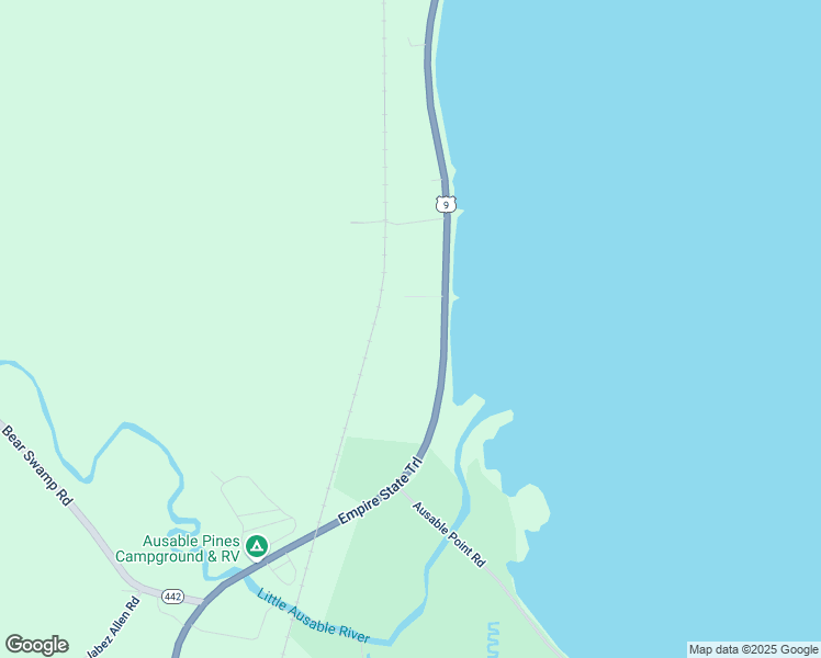 map of restaurants, bars, coffee shops, grocery stores, and more near 3550-3586 New York State Bicycle Route 9 in Peru