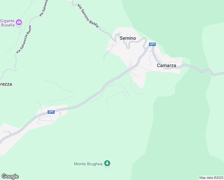 map of restaurants, bars, coffee shops, grocery stores, and more near 6C Via Costalovaia in Busalla