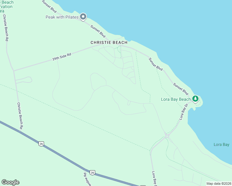 map of restaurants, bars, coffee shops, grocery stores, and more near 167 West Ridge Drive in The Blue Mountains