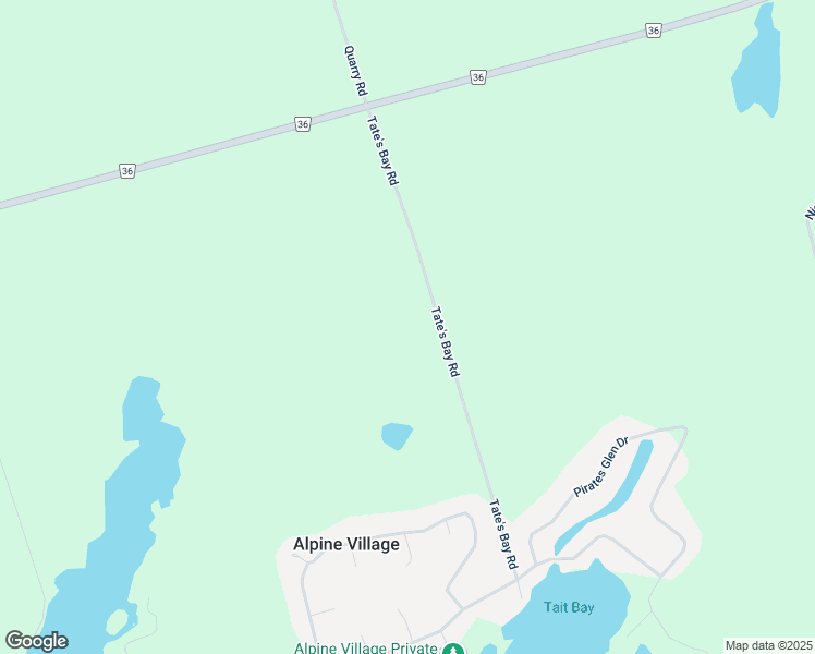 map of restaurants, bars, coffee shops, grocery stores, and more near 1709 Tate's Bay Road in Peterborough County