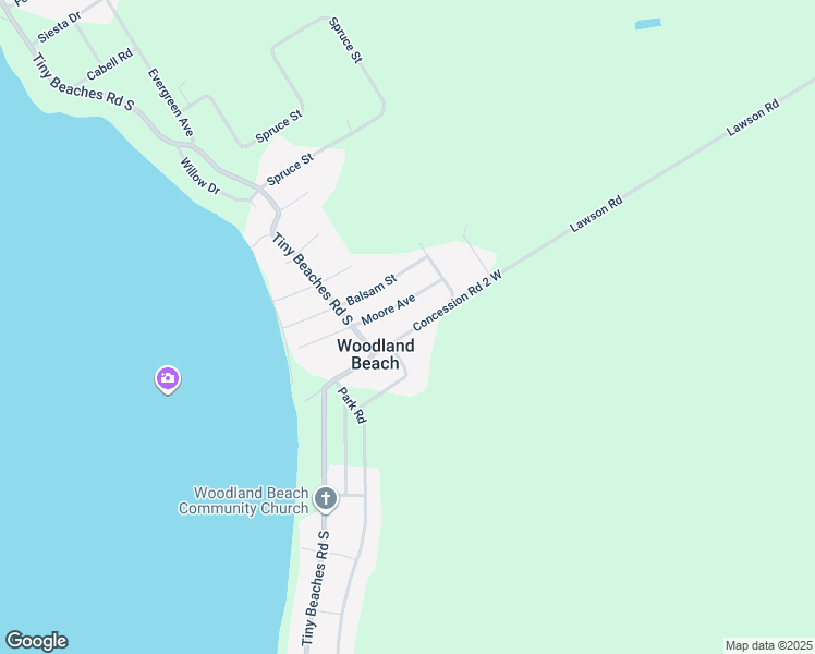 map of restaurants, bars, coffee shops, grocery stores, and more near 1058 Concession Road 2 West in Elmvale