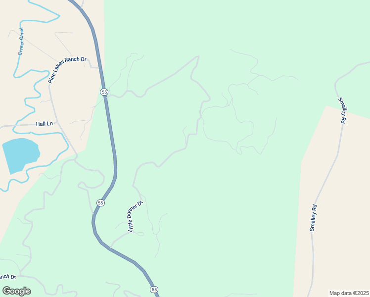 map of restaurants, bars, coffee shops, grocery stores, and more near Little Donner Drive in Valley County