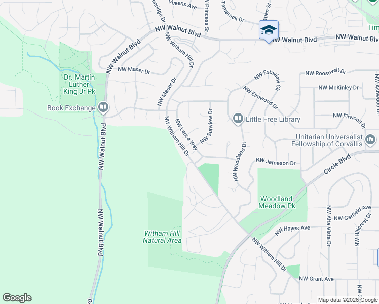 map of restaurants, bars, coffee shops, grocery stores, and more near in Corvallis