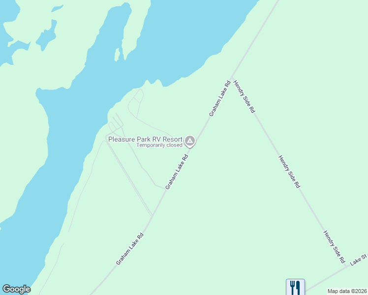 map of restaurants, bars, coffee shops, grocery stores, and more near 80 Graham Lake Road in Mallorytown