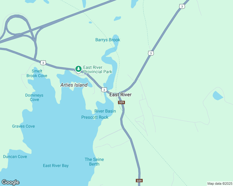 map of restaurants, bars, coffee shops, grocery stores, and more near 3894 Nova Scotia Trunk 3 in Chester