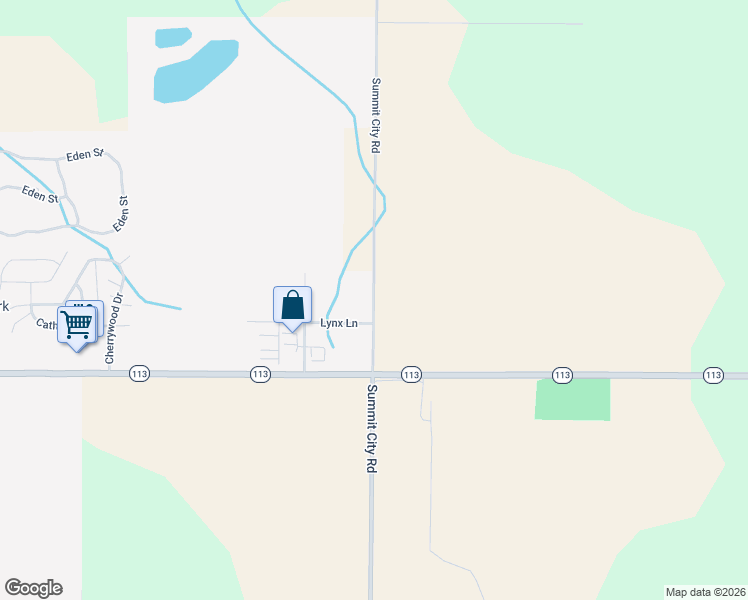 map of restaurants, bars, coffee shops, grocery stores, and more near Summit City Road in Kingsley