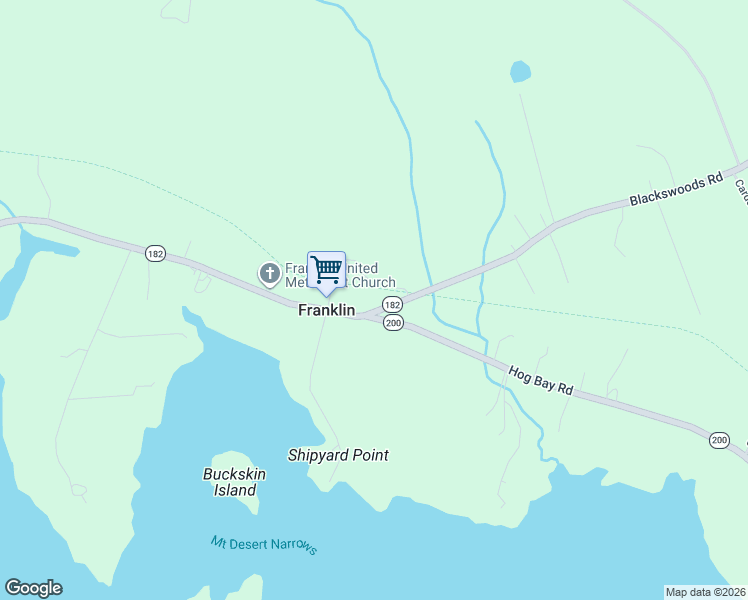 map of restaurants, bars, coffee shops, grocery stores, and more near 6 Blackswoods Road in Franklin