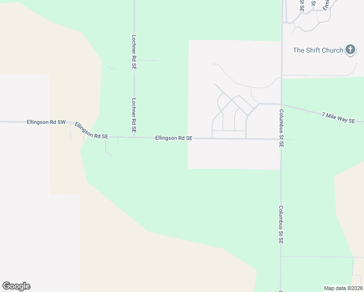 map of restaurants, bars, coffee shops, grocery stores, and more near 1998 Ellingson Road Southeast in Albany