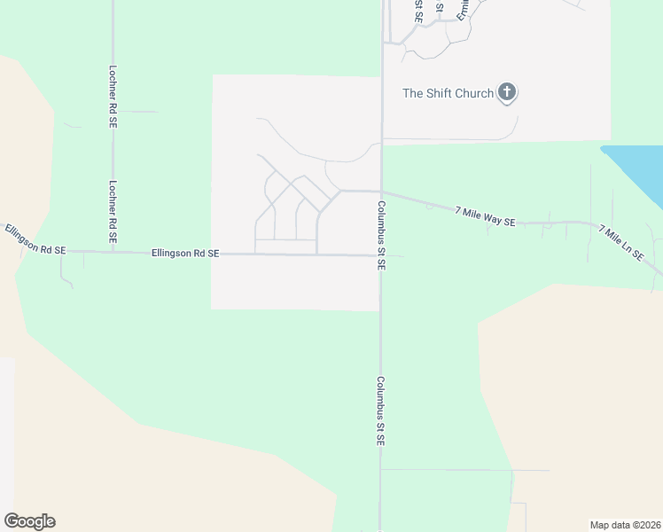 map of restaurants, bars, coffee shops, grocery stores, and more near 1998 Ellingson Road Southeast in Albany