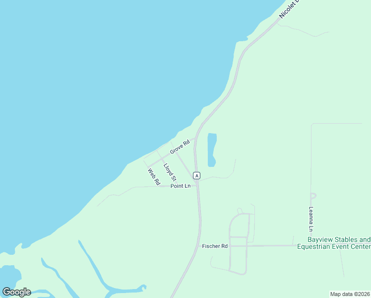 map of restaurants, bars, coffee shops, grocery stores, and more near 3957 Nicolet Drive in Green Bay