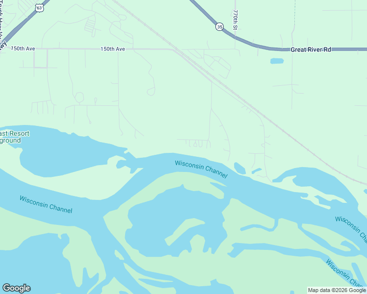 map of restaurants, bars, coffee shops, grocery stores, and more near W7811 135th Avenue in Hager City