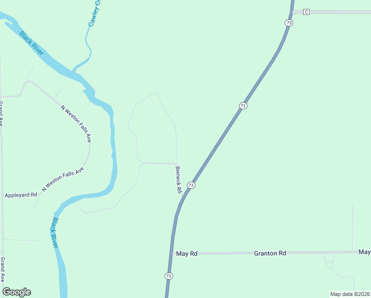 map of restaurants, bars, coffee shops, grocery stores, and more near W5400 River Drive in Neillsville