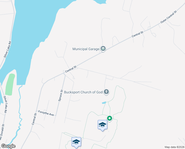 map of restaurants, bars, coffee shops, grocery stores, and more near 35 Race Course Road in Bucksport