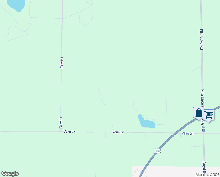 map of restaurants, bars, coffee shops, grocery stores, and more near 10323 Vans Lane in Fife Lake