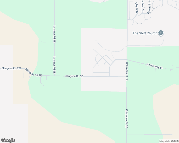 map of restaurants, bars, coffee shops, grocery stores, and more near 1341 Nolan Avenue Southeast in Albany
