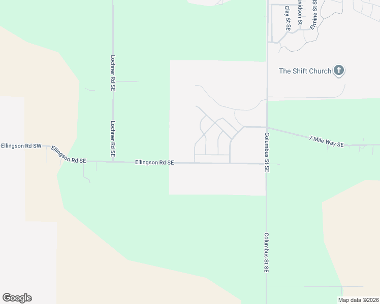 map of restaurants, bars, coffee shops, grocery stores, and more near 1367 Nolan Avenue Southeast in Albany