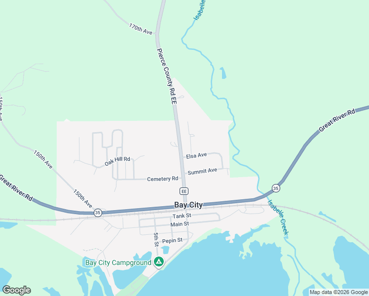 map of restaurants, bars, coffee shops, grocery stores, and more near N1348 Cty Tk Ee in Bay City