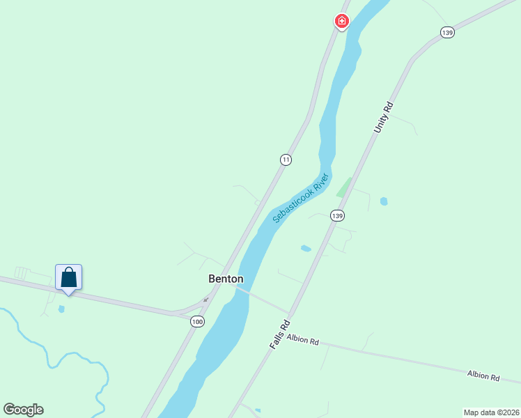 map of restaurants, bars, coffee shops, grocery stores, and more near 51 Bangor Road in Benton