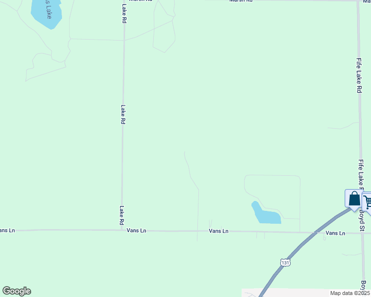 map of restaurants, bars, coffee shops, grocery stores, and more near 10323 Vans Lane in Fife Lake