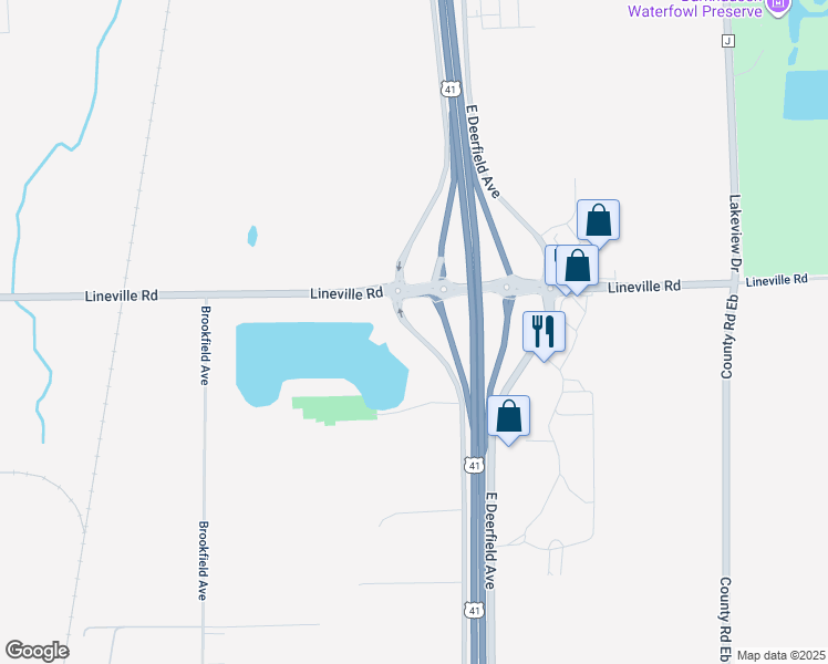 map of restaurants, bars, coffee shops, grocery stores, and more near 1809 West Deerfield Avenue in Howard