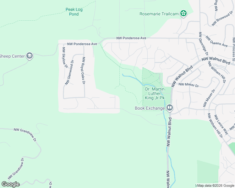 map of restaurants, bars, coffee shops, grocery stores, and more near 2655 Northwest Foothill Drive in Corvallis