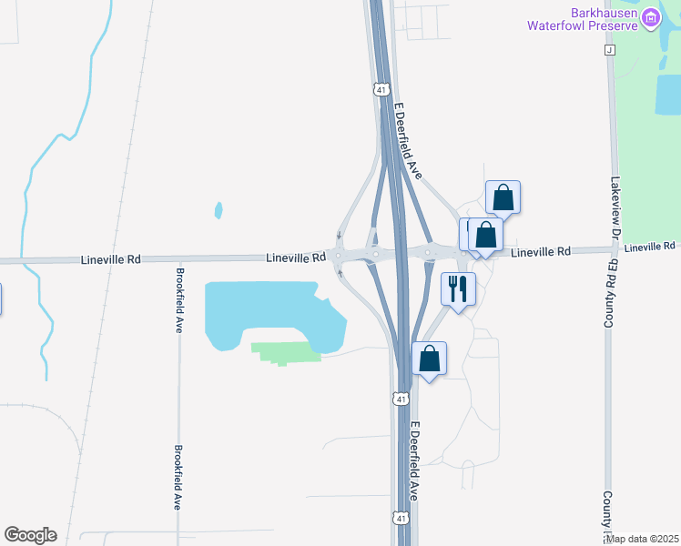 map of restaurants, bars, coffee shops, grocery stores, and more near 1809 West Deerfield Avenue in Howard