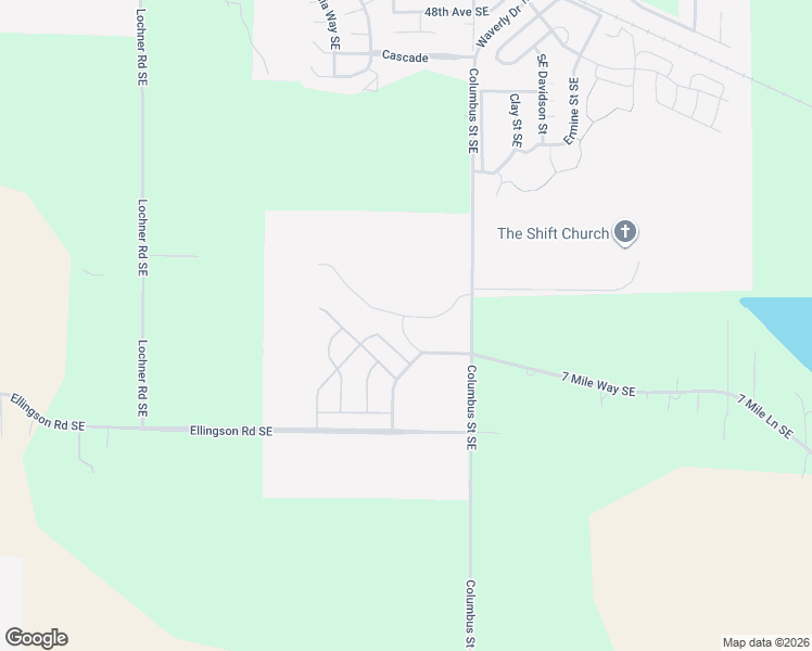 map of restaurants, bars, coffee shops, grocery stores, and more near 1673 Southeast Seven Mile Lane in Albany