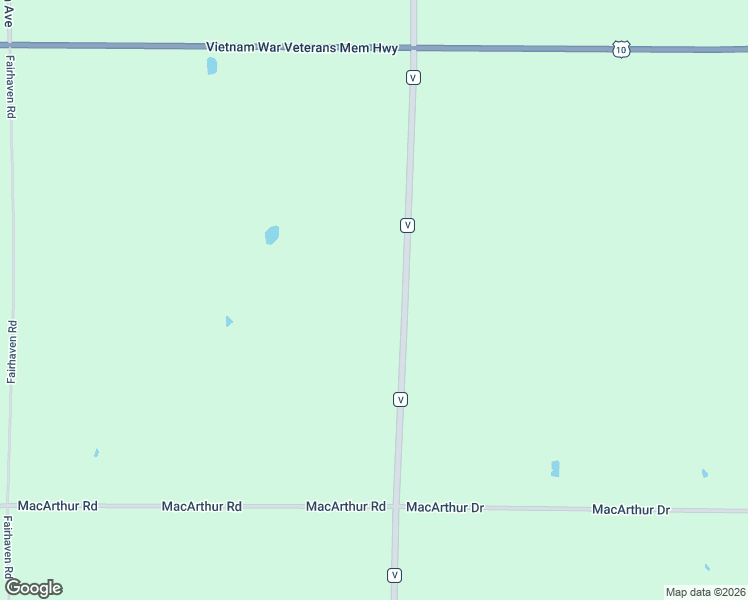 map of restaurants, bars, coffee shops, grocery stores, and more near 9467 County Road V in Marshfield