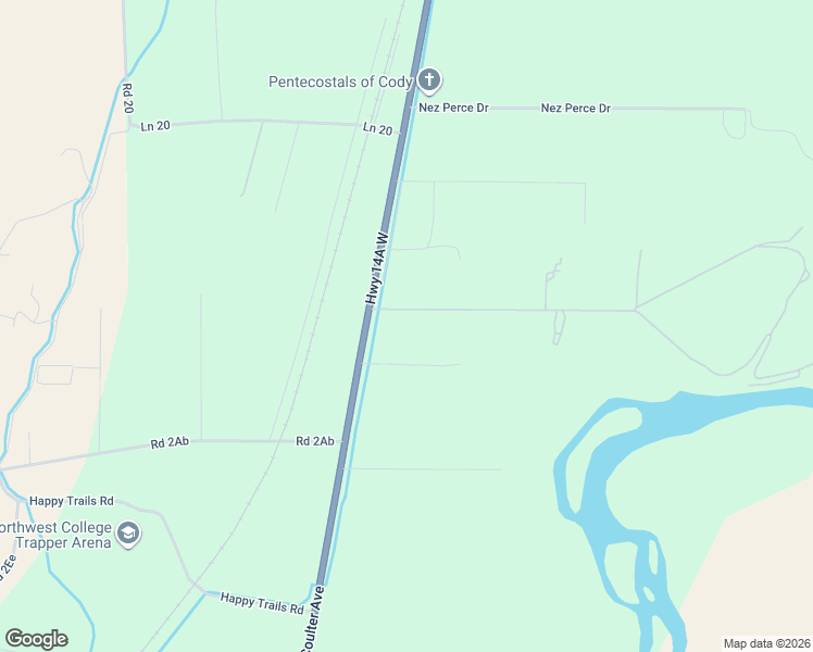 map of restaurants, bars, coffee shops, grocery stores, and more near Road 2Fe in Cody
