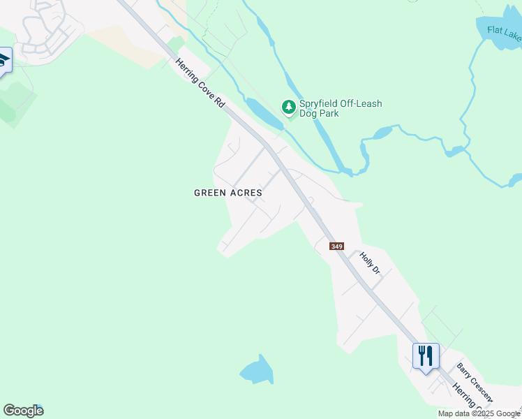 map of restaurants, bars, coffee shops, grocery stores, and more near Mansion Avenue in Halifax
