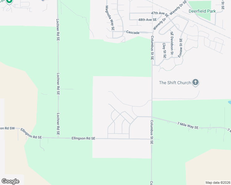 map of restaurants, bars, coffee shops, grocery stores, and more near 1455 Southeast Logan Parkway in Albany