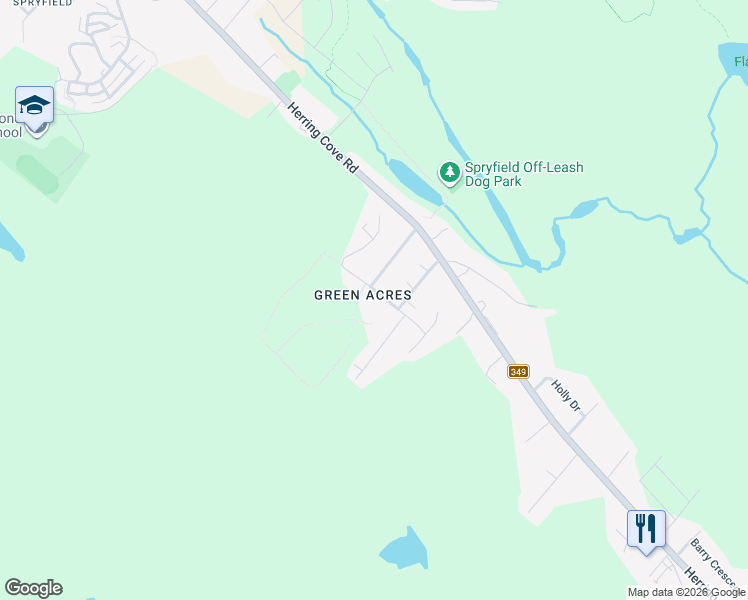 map of restaurants, bars, coffee shops, grocery stores, and more near 51 Mansion Avenue in Halifax