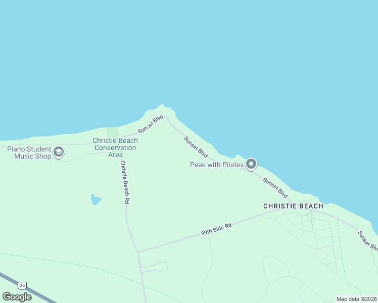map of restaurants, bars, coffee shops, grocery stores, and more near 156 Sunset Boulevard in Thornbury