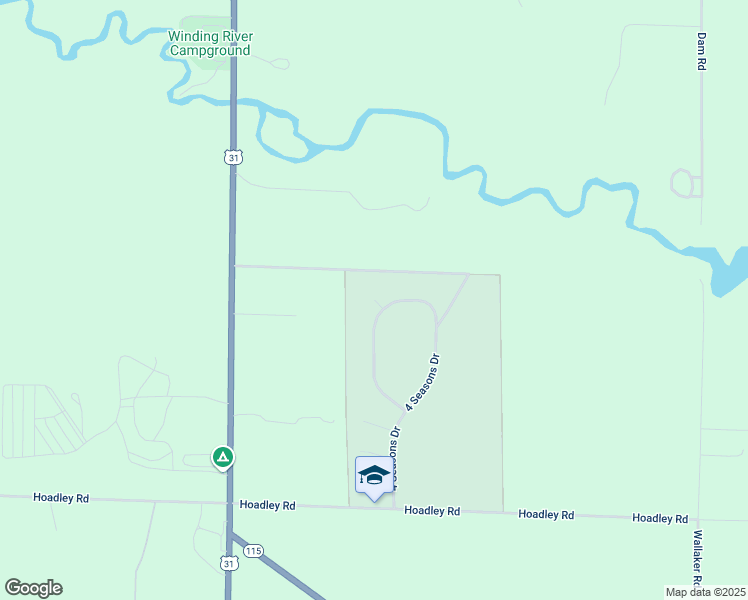 map of restaurants, bars, coffee shops, grocery stores, and more near Eagle's Drive in Benzie County