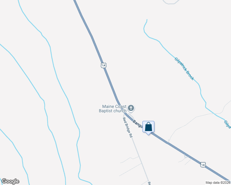 map of restaurants, bars, coffee shops, grocery stores, and more near 1151 Bangor Road in Ellsworth