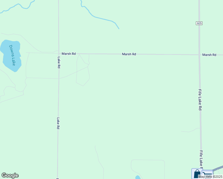 map of restaurants, bars, coffee shops, grocery stores, and more near 10520 Marsh Road in Fife Lake