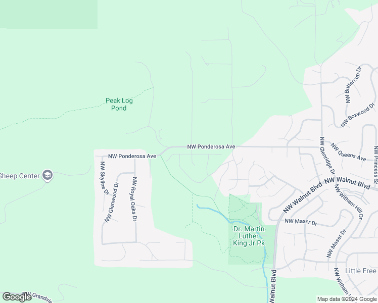 map of restaurants, bars, coffee shops, grocery stores, and more near 5298 Northwest Ponderosa Avenue in Corvallis