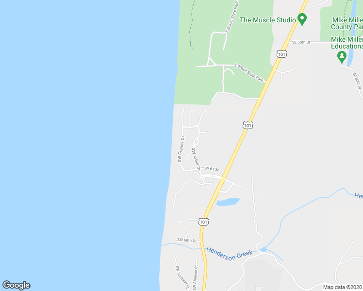 map of restaurants, bars, coffee shops, grocery stores, and more near 5952 Southwest Cupola Drive in Newport