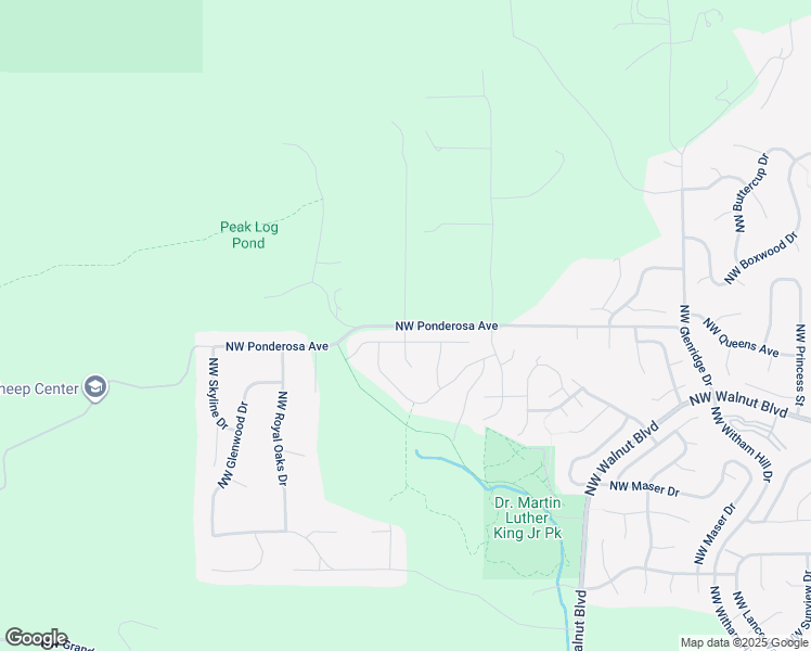 map of restaurants, bars, coffee shops, grocery stores, and more near 5298 Northwest Ponderosa Avenue in Corvallis