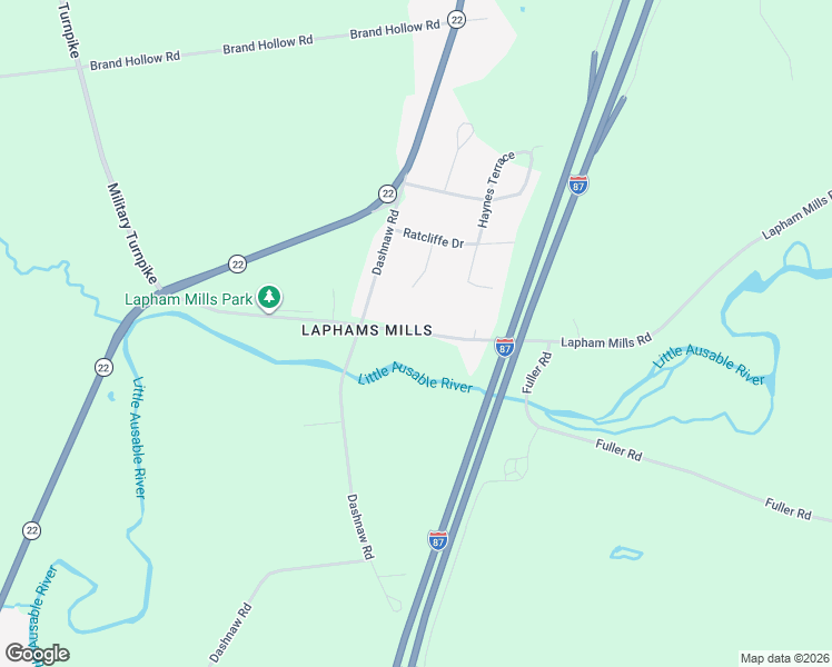 map of restaurants, bars, coffee shops, grocery stores, and more near 648 Lapham Mills Road in Peru