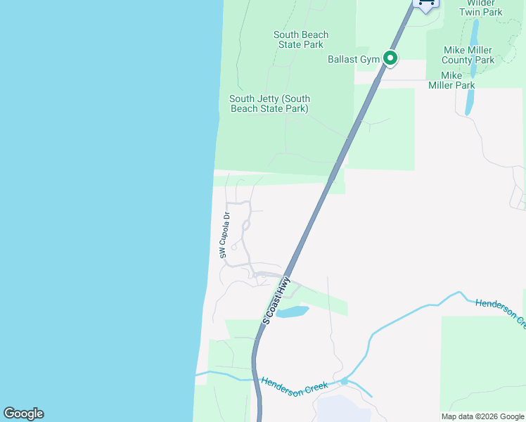 map of restaurants, bars, coffee shops, grocery stores, and more near Southwest 59th Street in Newport