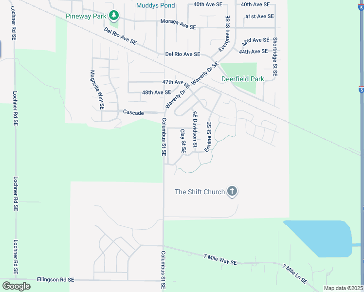 map of restaurants, bars, coffee shops, grocery stores, and more near 5378 54th Avenue Southeast in Albany