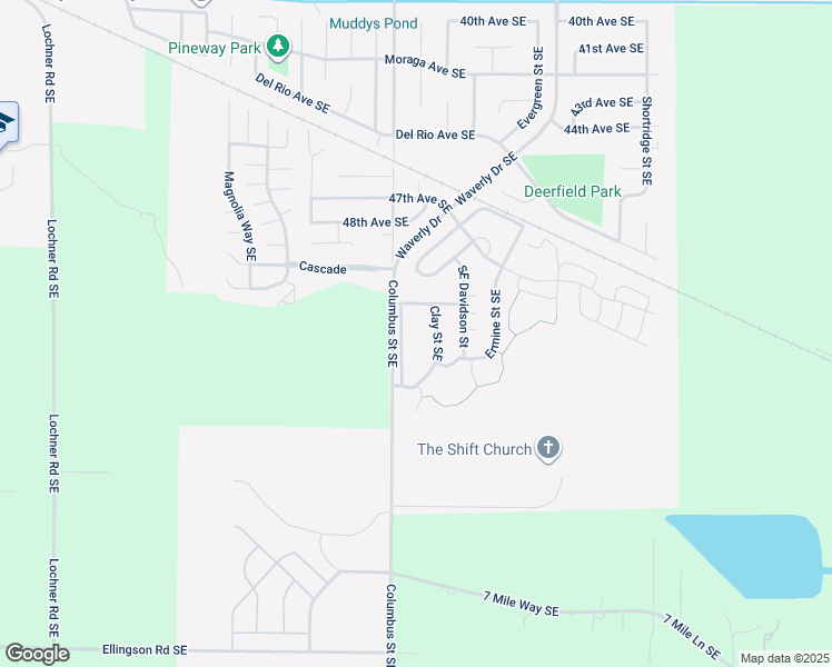 map of restaurants, bars, coffee shops, grocery stores, and more near 5378 54th Avenue Southeast in Albany