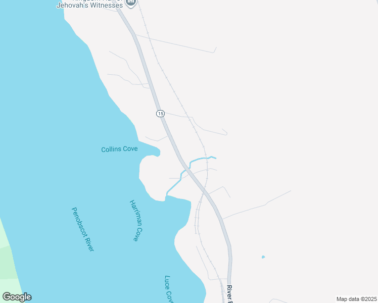 map of restaurants, bars, coffee shops, grocery stores, and more near 313 River Road in Bucksport