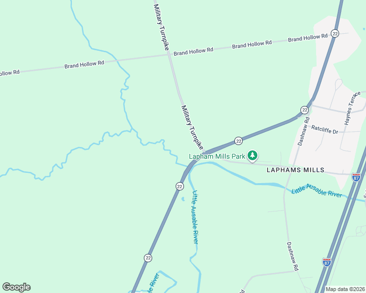 map of restaurants, bars, coffee shops, grocery stores, and more near 27 Military Turnpike in Plattsburgh