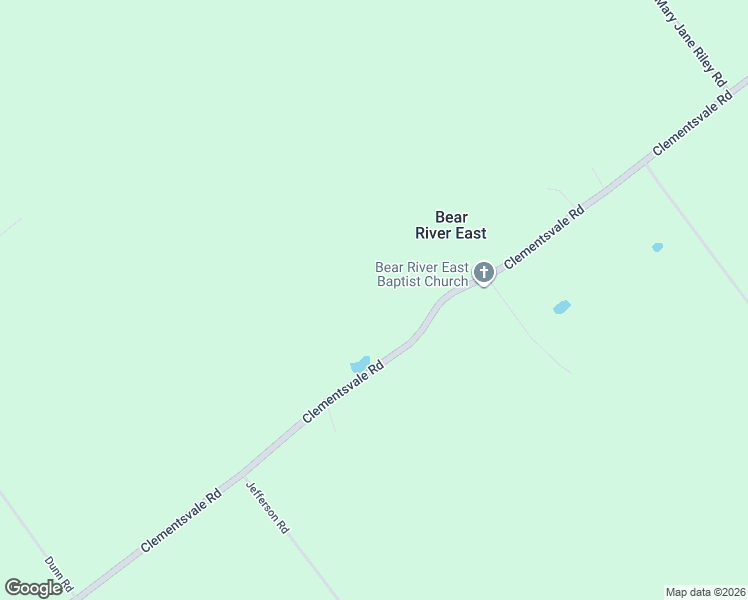 map of restaurants, bars, coffee shops, grocery stores, and more near 2635 Clementsvale Road in Bear River