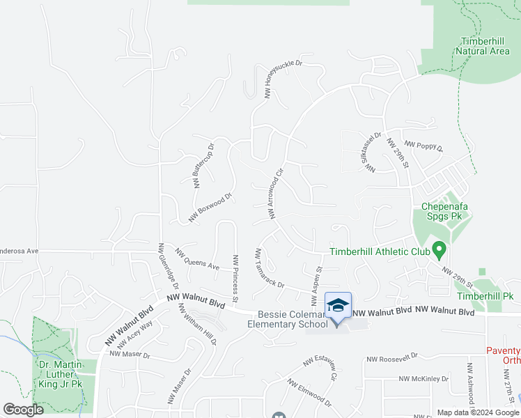 map of restaurants, bars, coffee shops, grocery stores, and more near 4128 Northwest Peppertree Place in Corvallis
